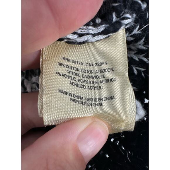 Anthropologie Akemi + Kin White/Black Cable Knit Duster - Picture 10 of 10